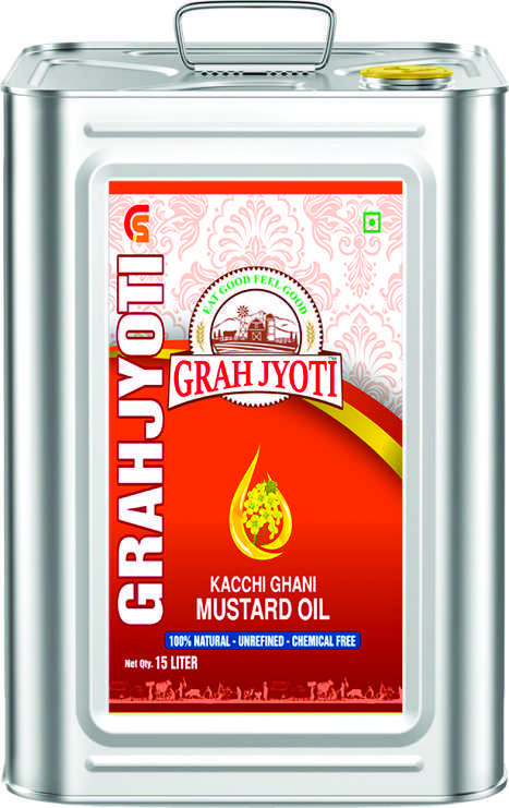 GRAH JYOTI KACCHI GHANI MUSTARD OIL TIN 15 LITRE PACK